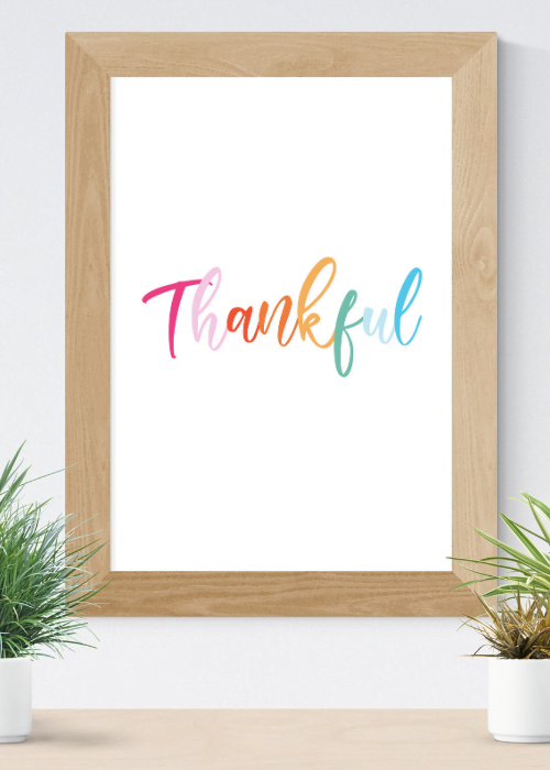 thankful wall art