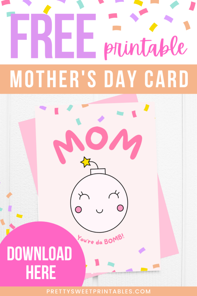 mothers day card printable freebie