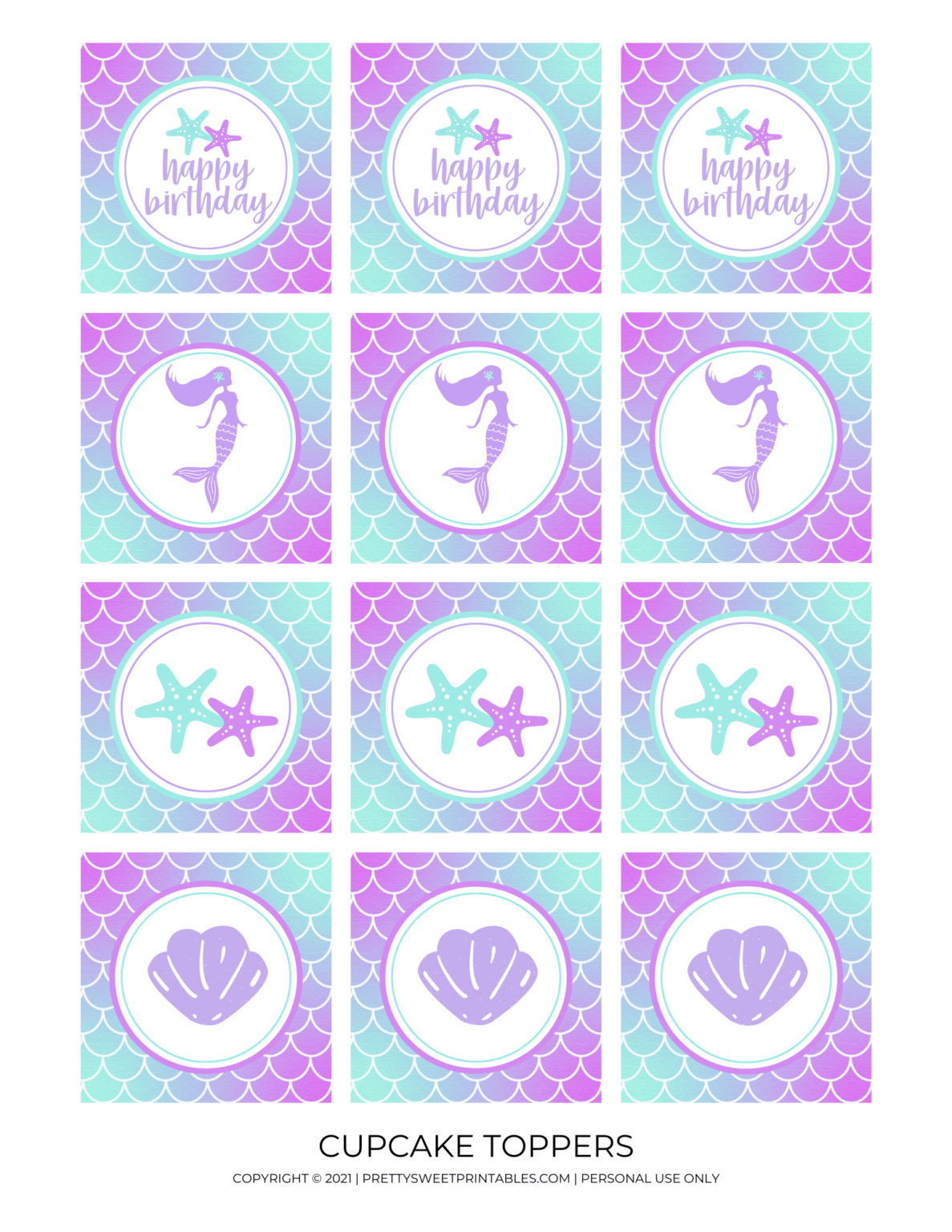 Plan A Mystical Bash With These Free Mermaid Party Printables - Pretty ...