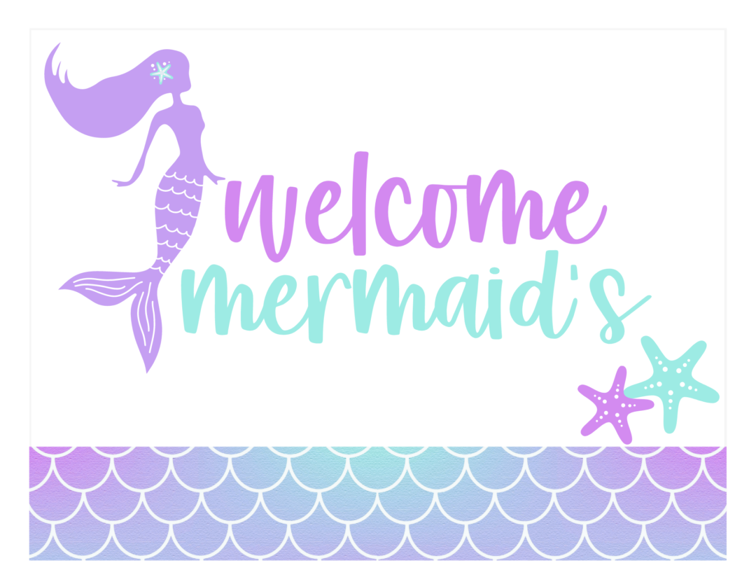 Plan A Mystical Bash With These Free Mermaid Party Printables | Pretty ...