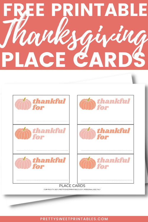 free thanksgiving place cards printable