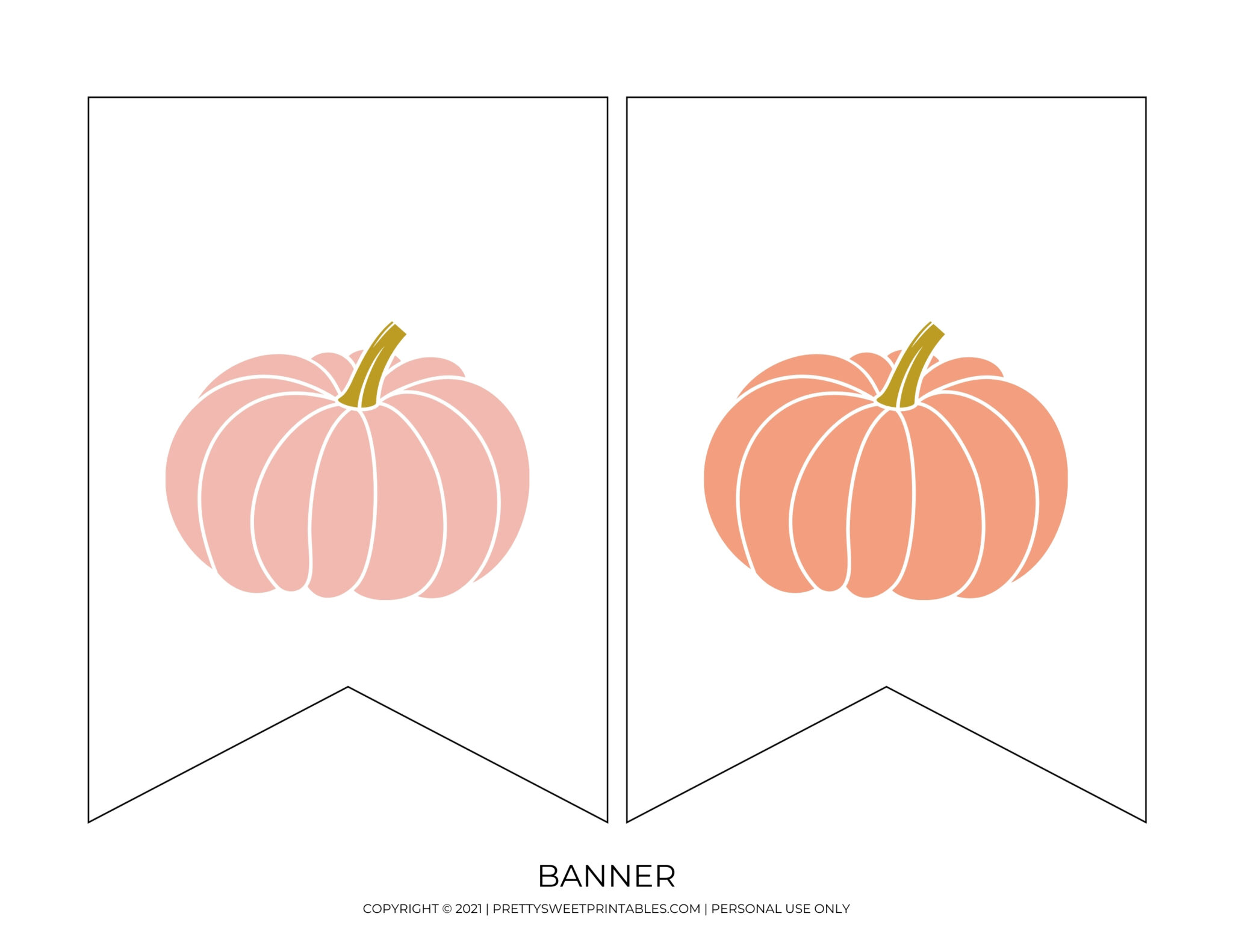 Free Printable Thankful Banner - Pretty Sweet Printables