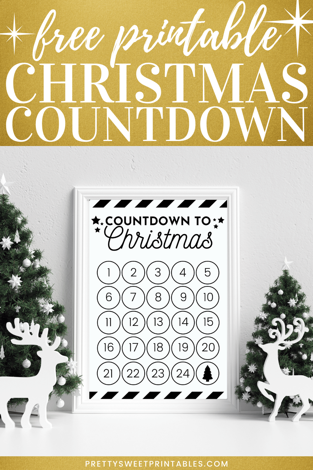 Free Countdown To Christmas Printable Calendar Pretty Sweet