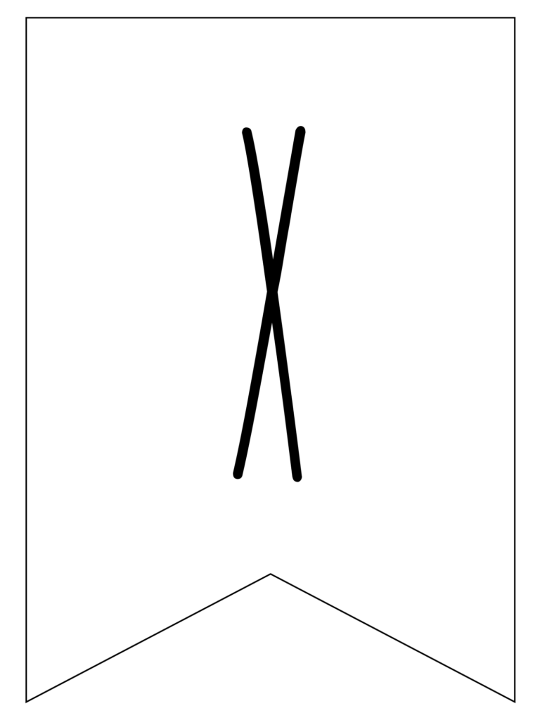 rae dunn inspired pennant banner X