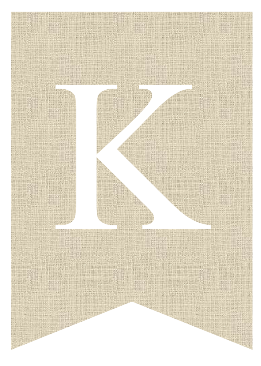 Free Printable Burlap Banner Letters | Pretty Sweet Printables