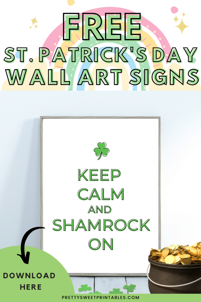 St Patrick's Day Signs Free Printable Wall Art | St Patricks Day