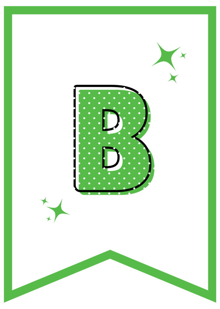 Free Printable St. Patrick's Day Banner Letters - Pretty Sweet