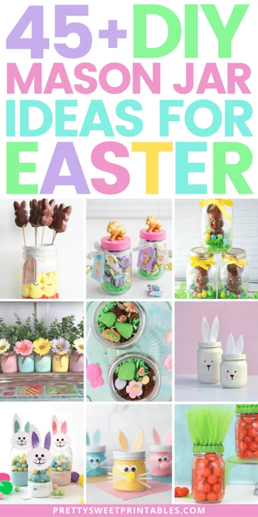 Easter Mason Jars and Free Easter Printable - Clean and Scentsible