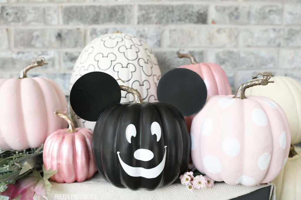 mickey mouse no carve pumpkin decorating ideas