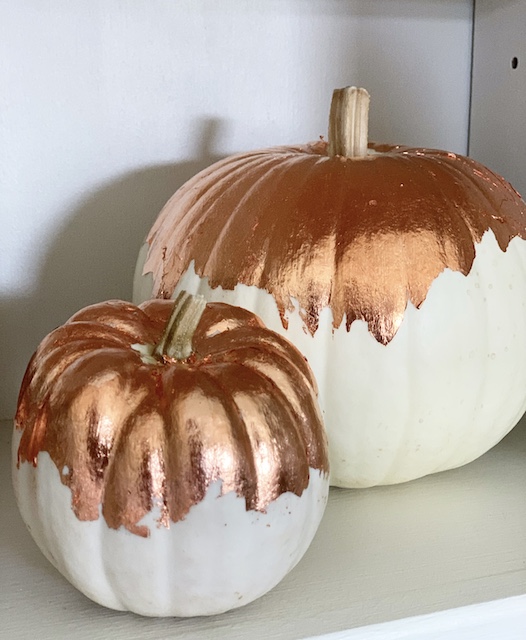 copper leaf pumpkins