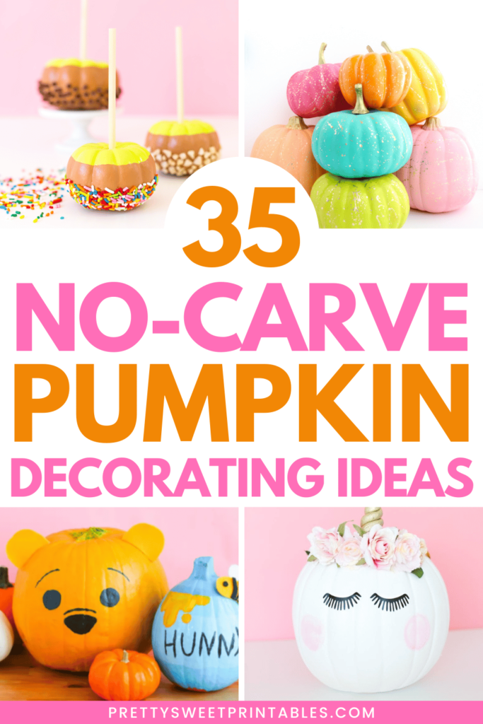 no carve pumpkin decorating ideas