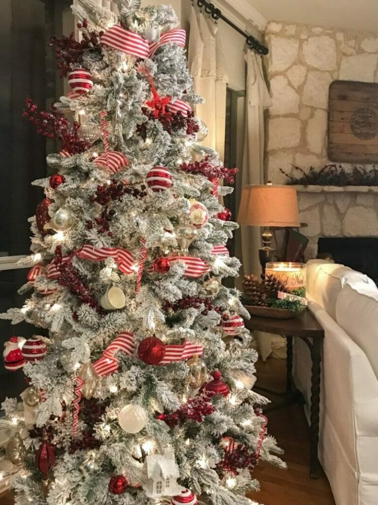 Peppermint Stripe Christmas Tree