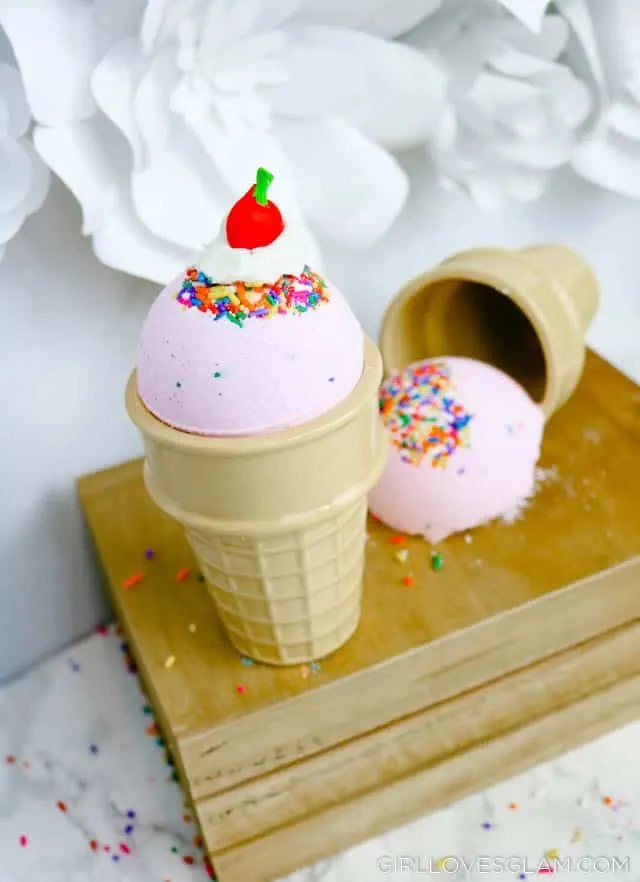 Ice Cream Cone Bath Bombs