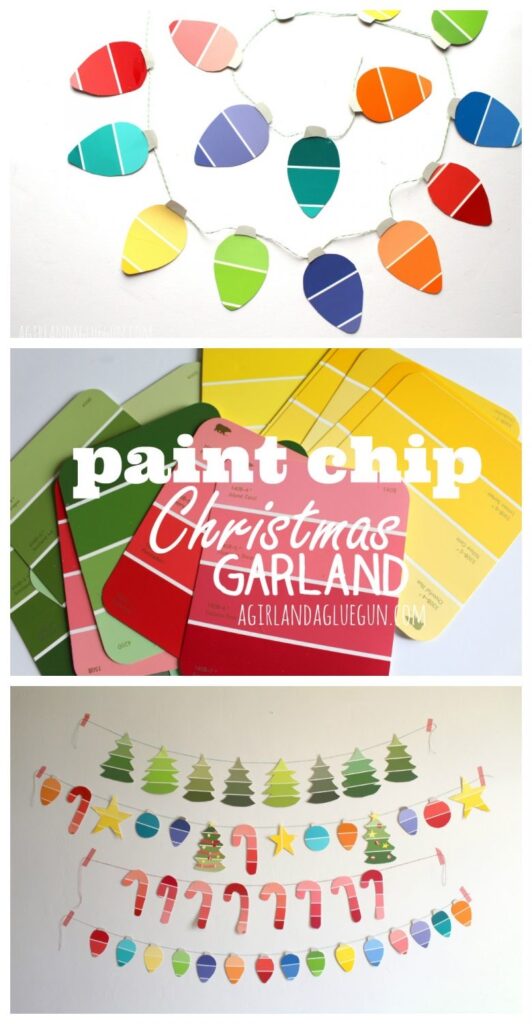 Paint Chip Christmas Garland