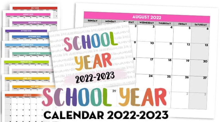 17 Free Printable 2023 Calendars To Help You Plan Your Year | Pretty ...