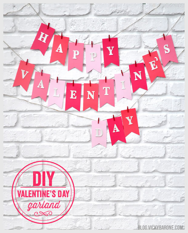 DIY Happy Valentine’s Day Banner