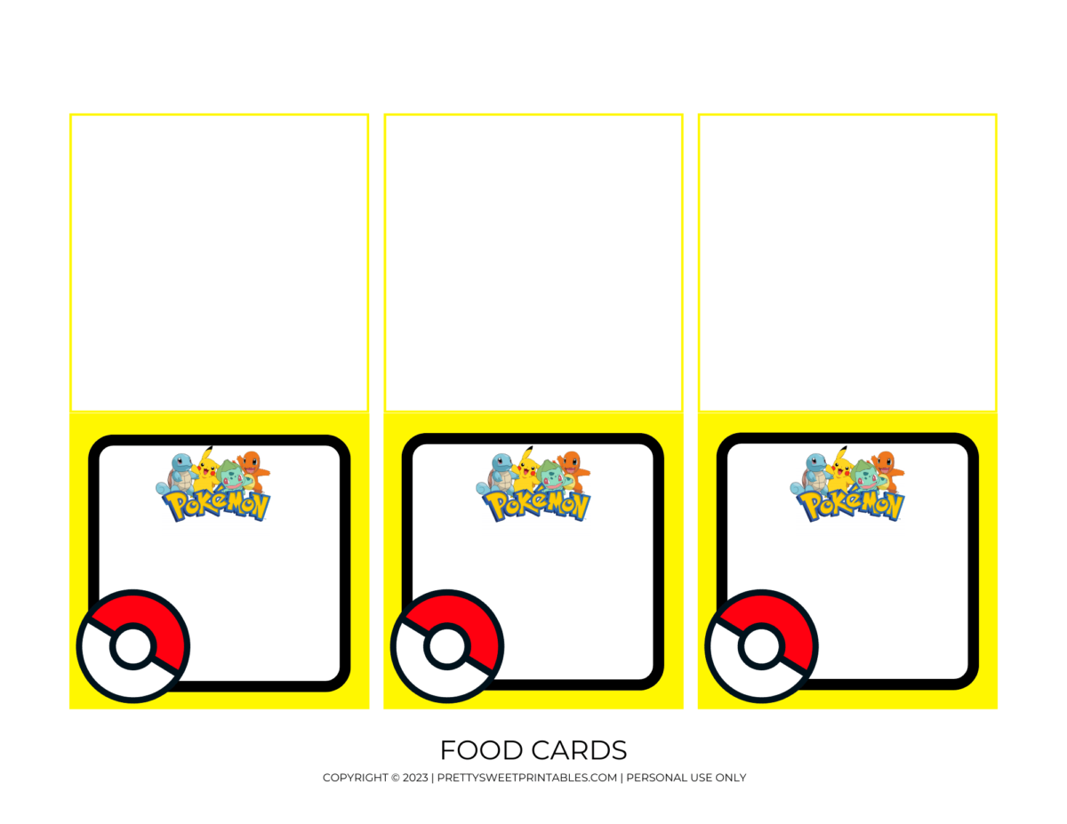 Free Pokemon Party Printables | Pretty Sweet Printables