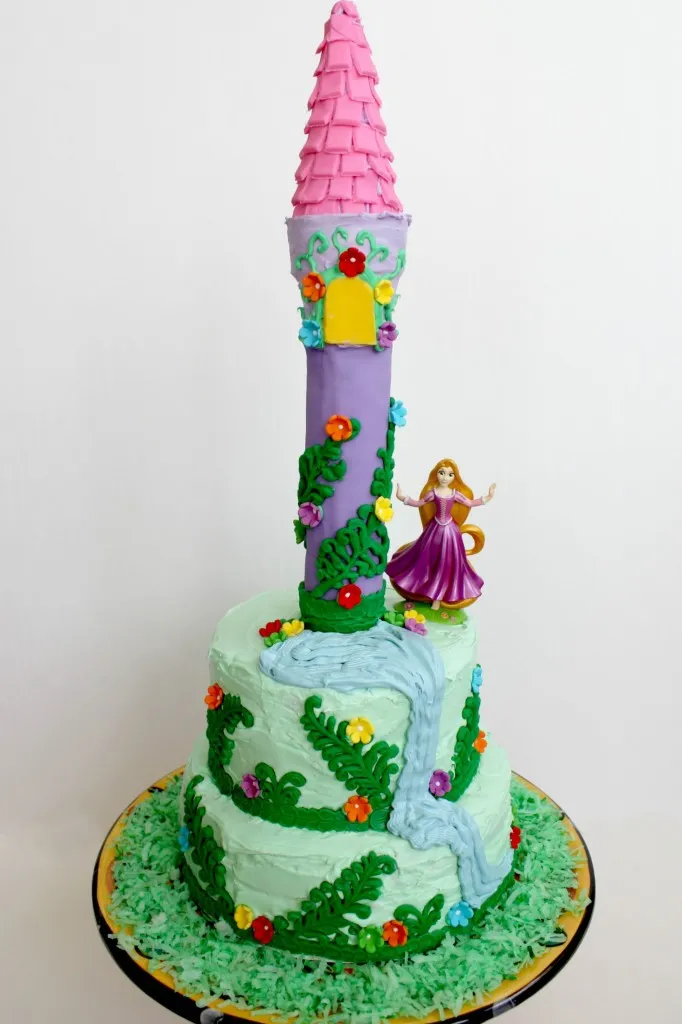 disney princess Rapunzel tower cake