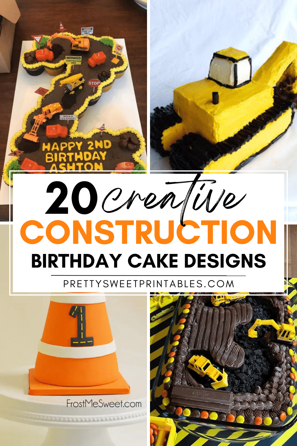 construction birthday cakes
