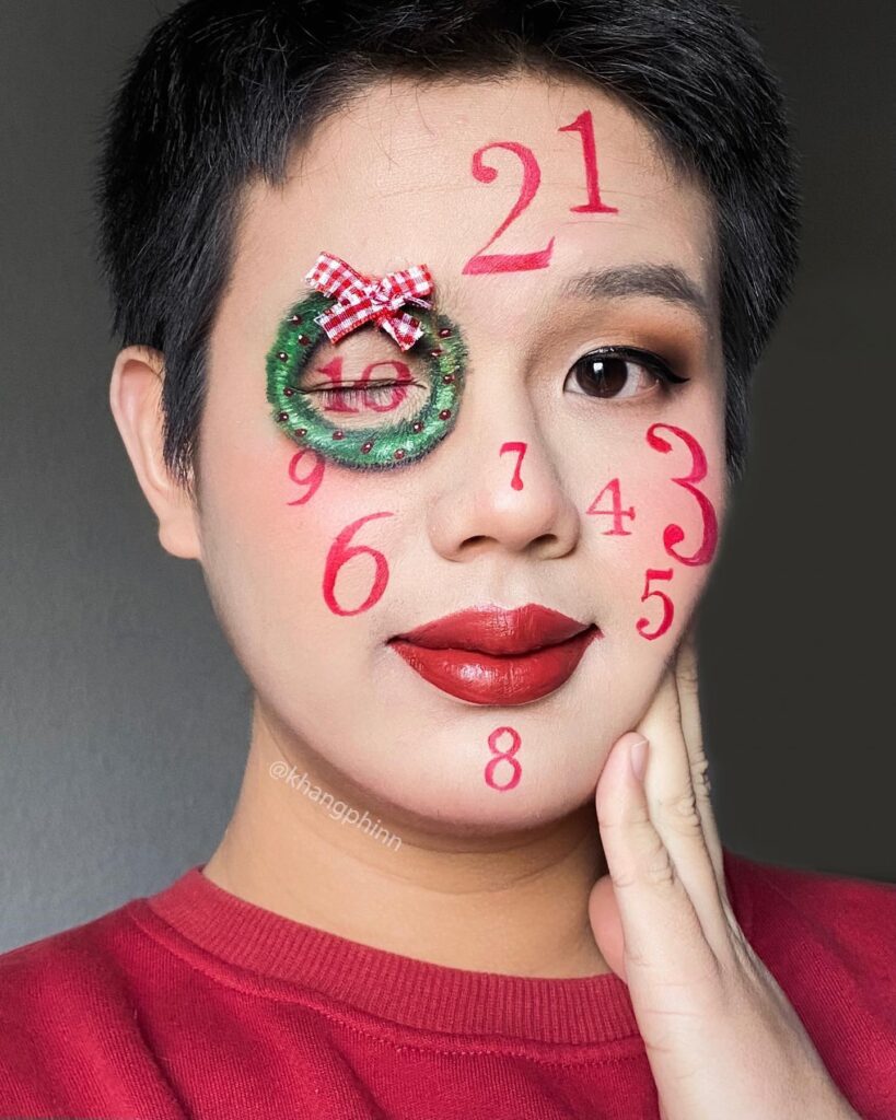 Christmas advent calendar makeup