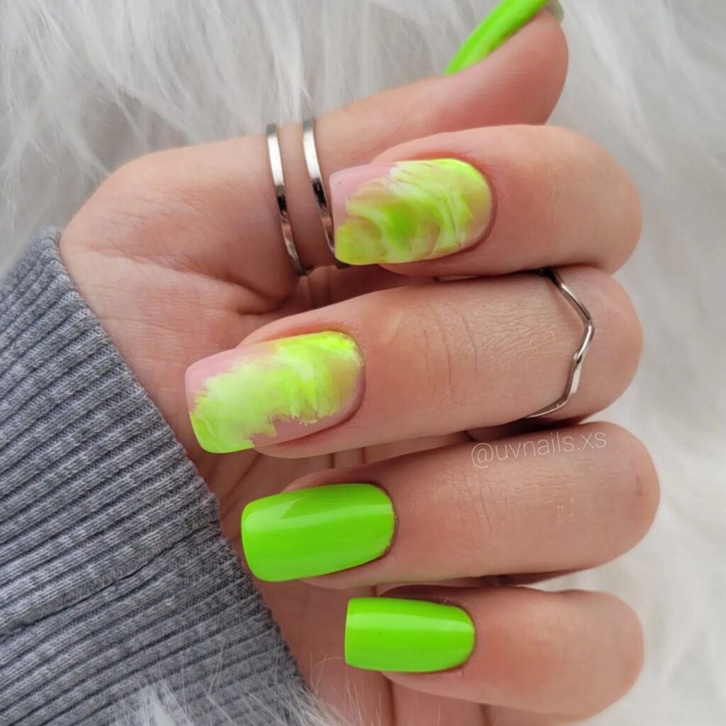 fresh lime nails