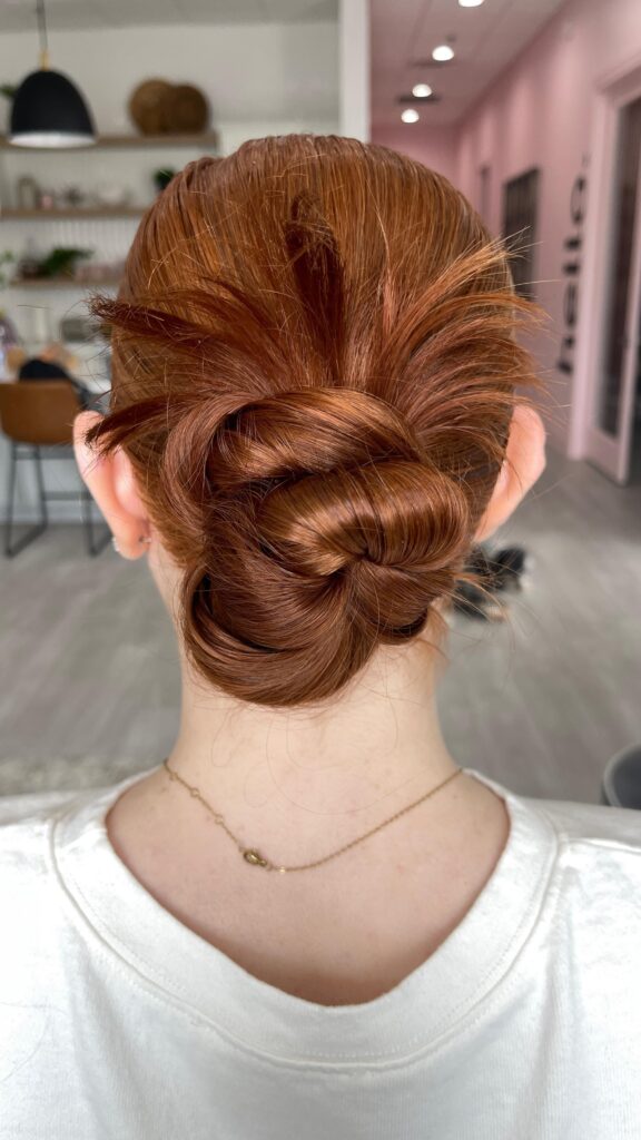 knotted low bun tutorial for women