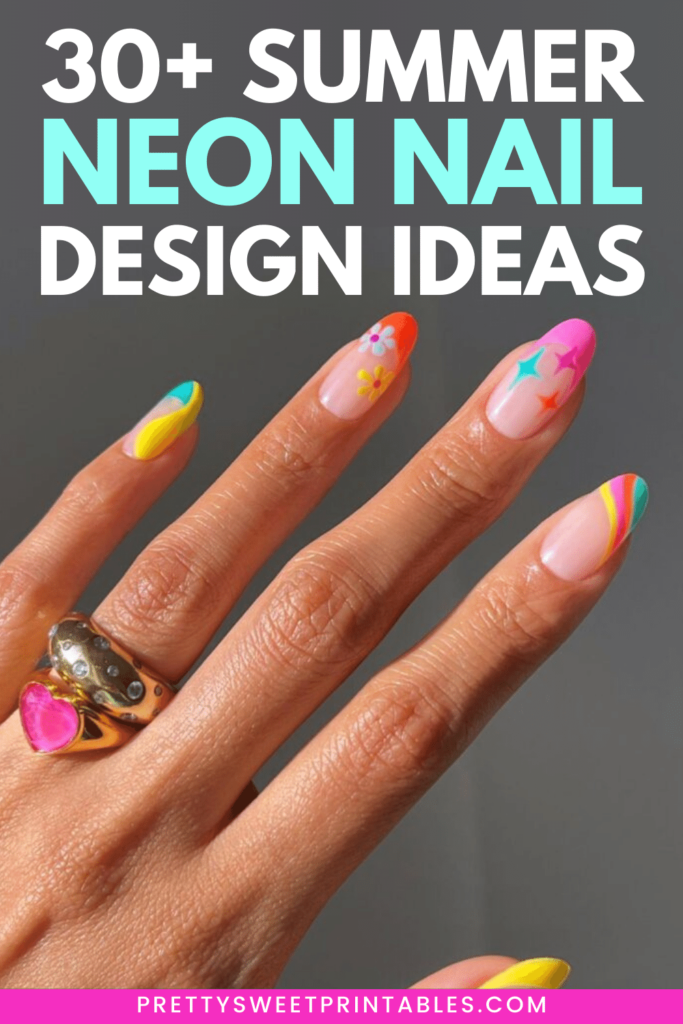 neon nail design ideas