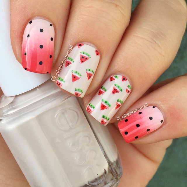 mini watermelons and polka dots