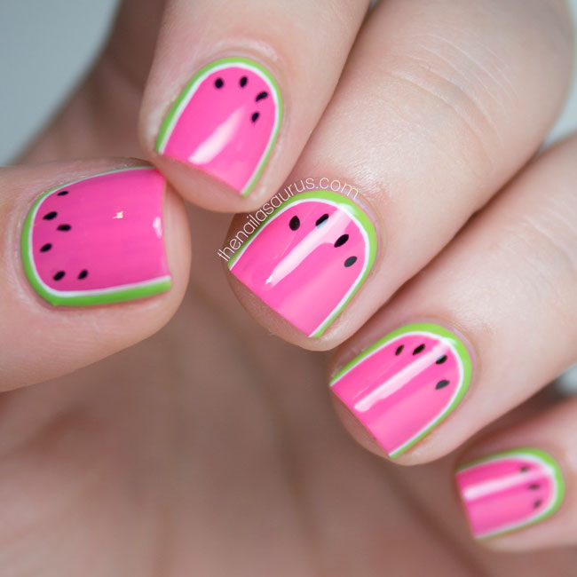 pink watermelon slices