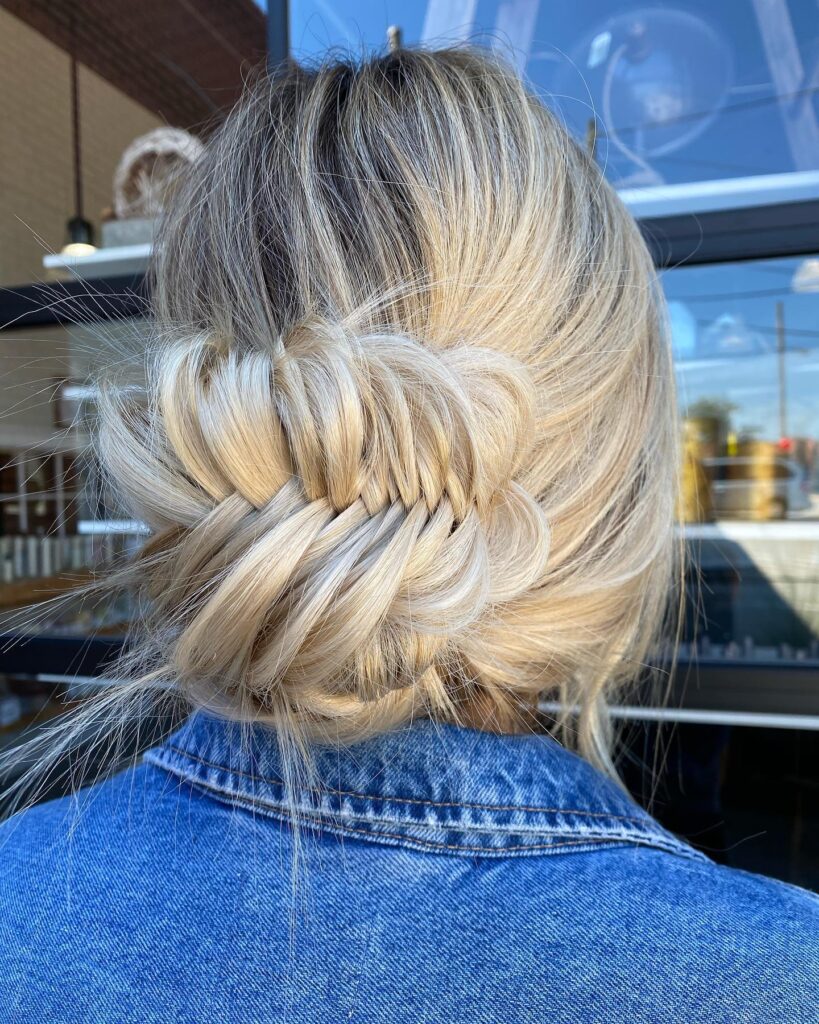 Braided Fishtail Bun