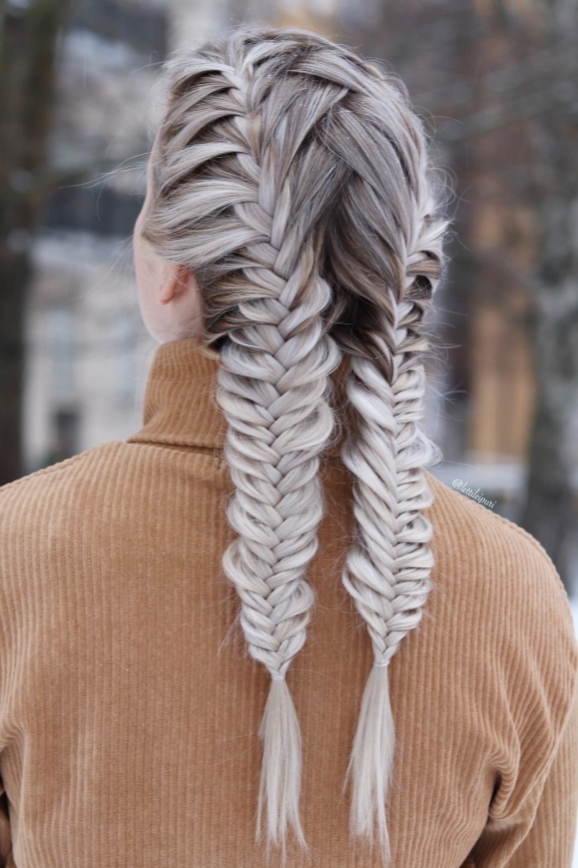 Fishtail Braid Pigtails