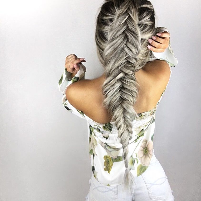 Messy Fishtail Braid