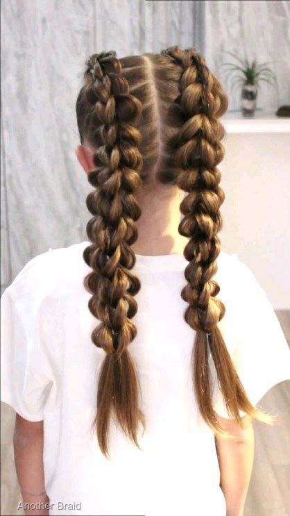 3 strand pull through braid back to school hairstyles