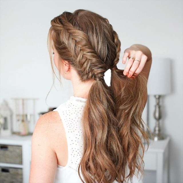 double dutch fishtail braids