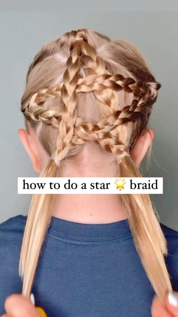 star braid into pigtails back to school hairstyles