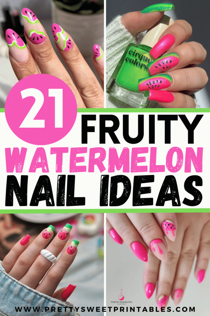 watermelon nails