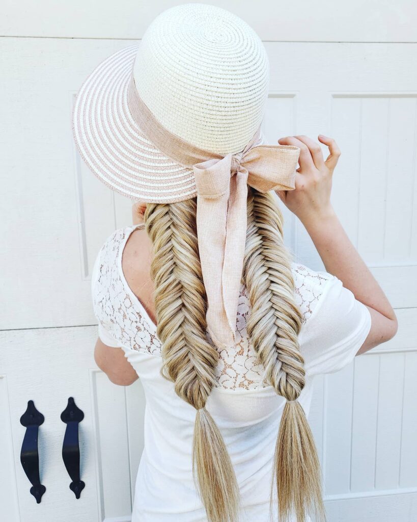 Fishtail Braid Pigtails