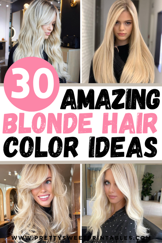 blonde hair color ideas