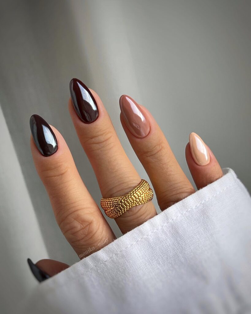 glazed brown gradient