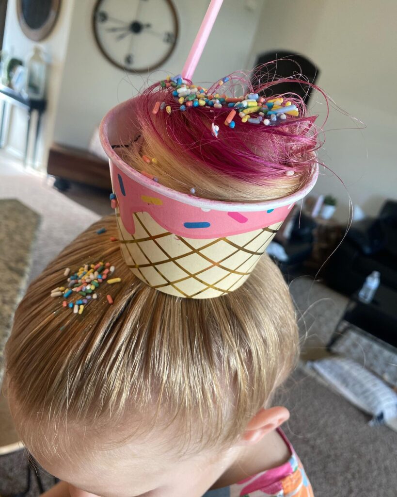 wacky ice cream hair