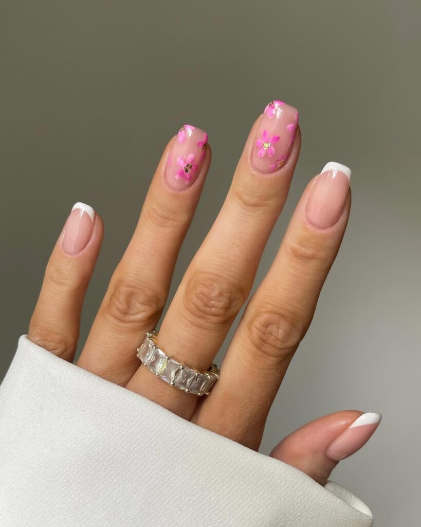 Pink Floral Accents