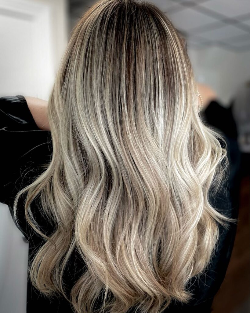 rooted blonde