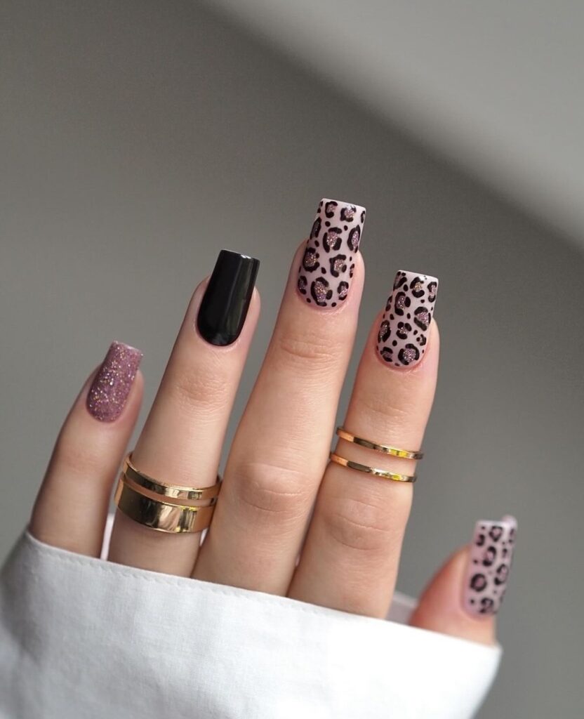 sparkly animal print