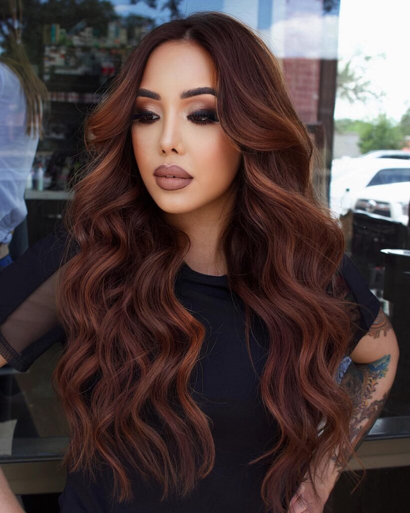 mocha balayage hair colors for fall