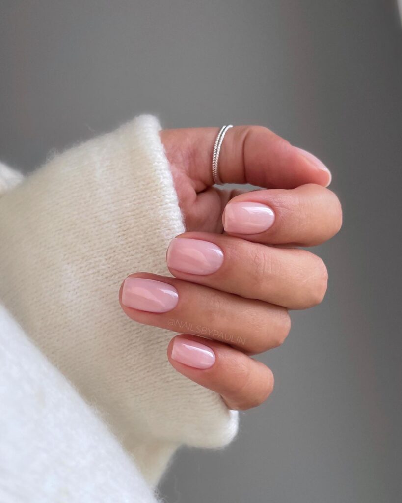 sheer pink nail ideas