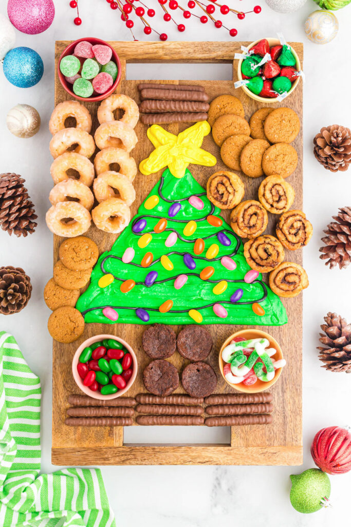 christmas tree frosting board