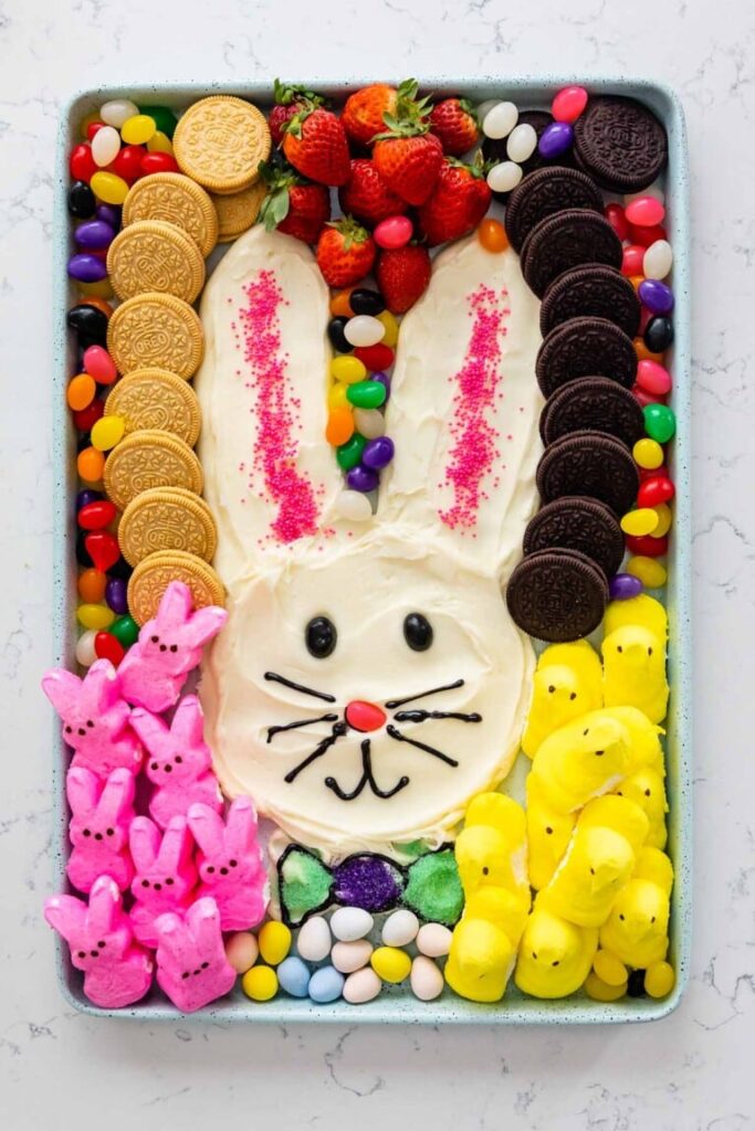 easter bunny charcuterie board