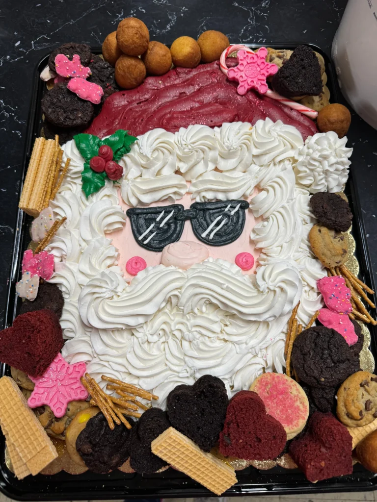 santa baby buttercream board