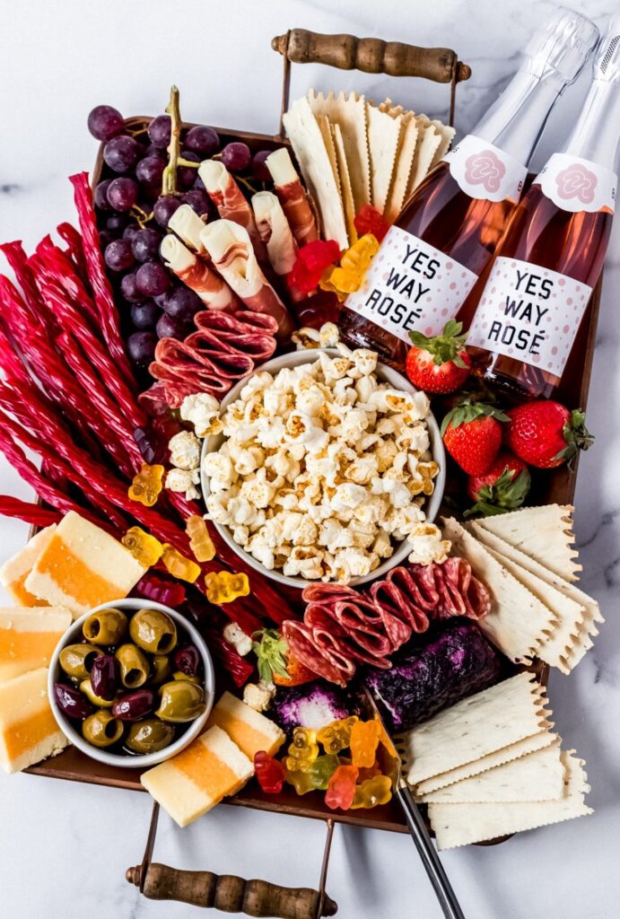 cheese and wine charcuterie