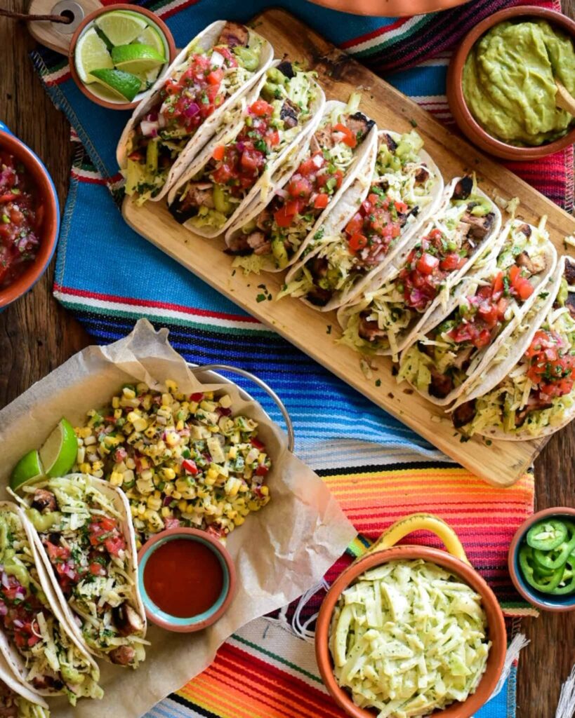 chicken taco board
